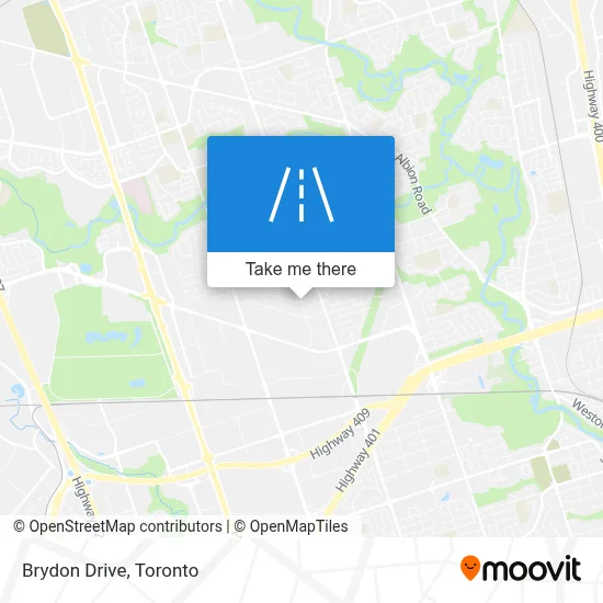 Brydon Drive map