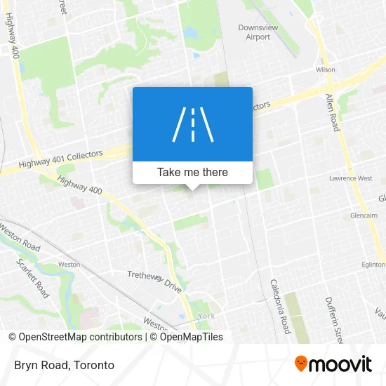 Bryn Road map