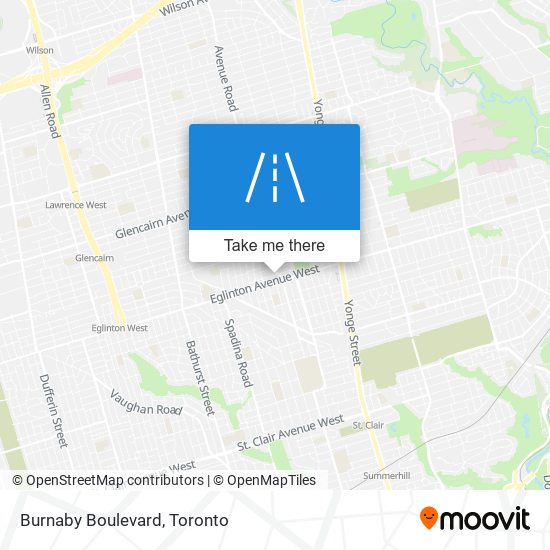 Burnaby Boulevard map