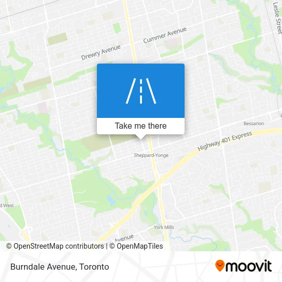Burndale Avenue map