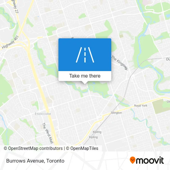 Burrows Avenue map
