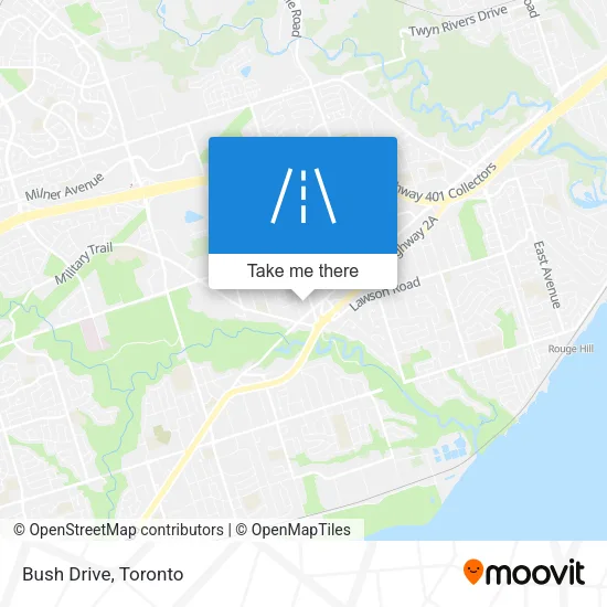 Bush Drive map