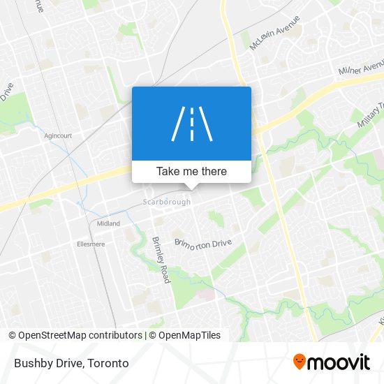 Bushby Drive map