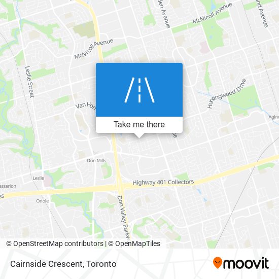 Cairnside Crescent map