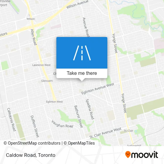 Caldow Road map