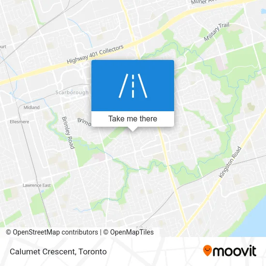 Calumet Crescent map