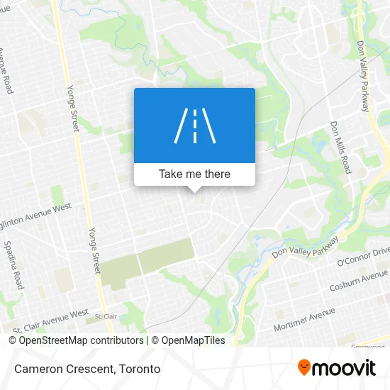 Cameron Crescent map