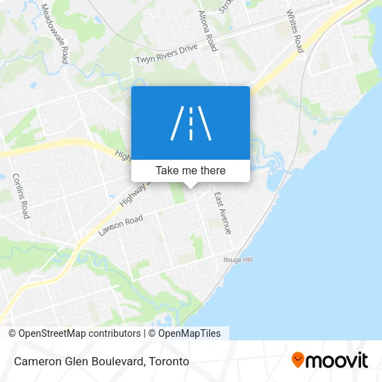 Cameron Glen Boulevard map