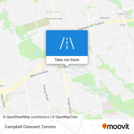 Campbell Crescent map
