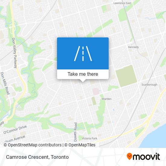 Camrose Crescent map