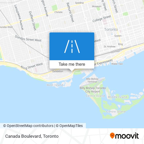 Canada Boulevard map
