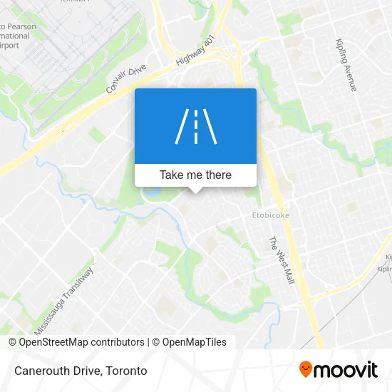 Canerouth Drive map