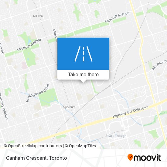 Canham Crescent map