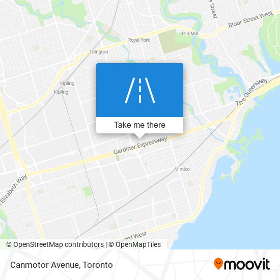 Canmotor Avenue map