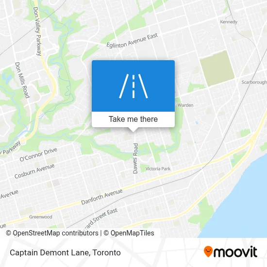 Captain Demont Lane map