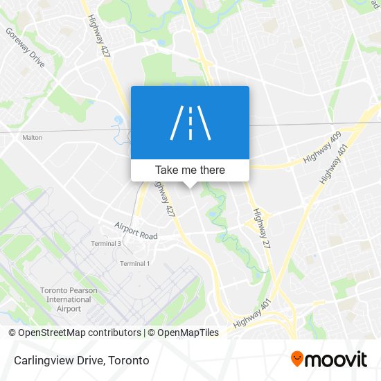 Carlingview Drive map