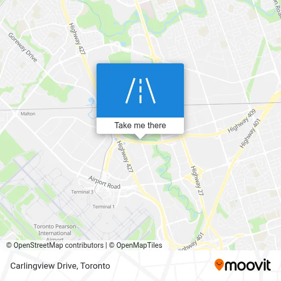 Carlingview Drive map