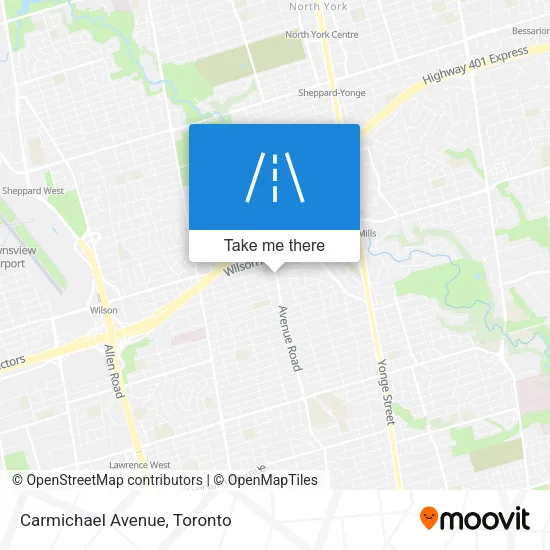 Carmichael Avenue map