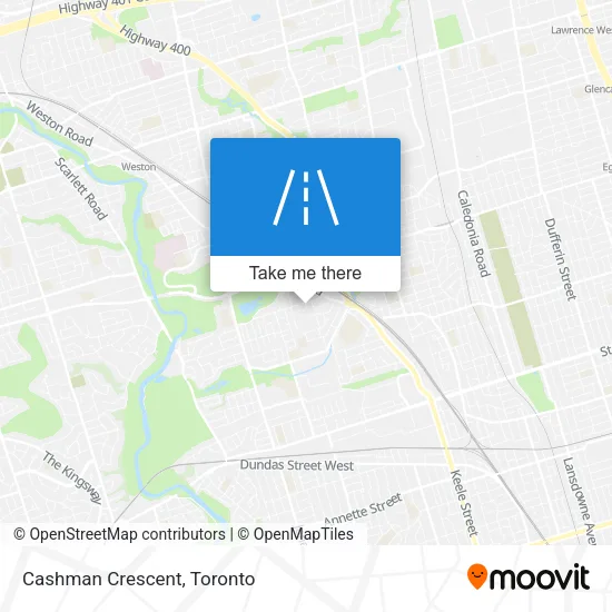 Cashman Crescent map