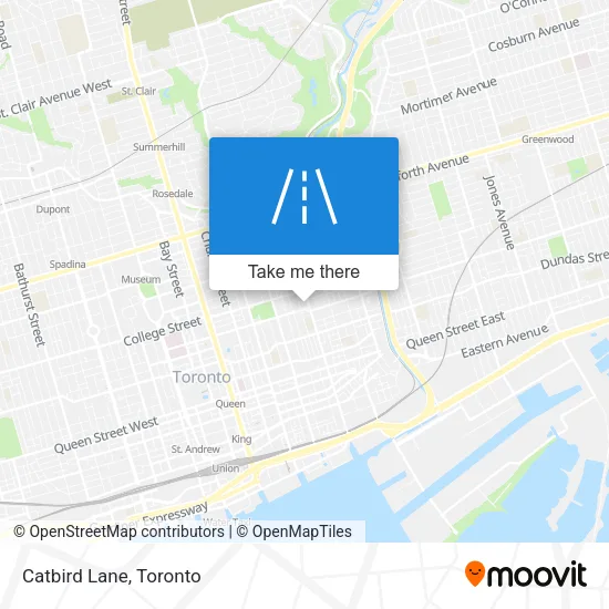 Catbird Lane map