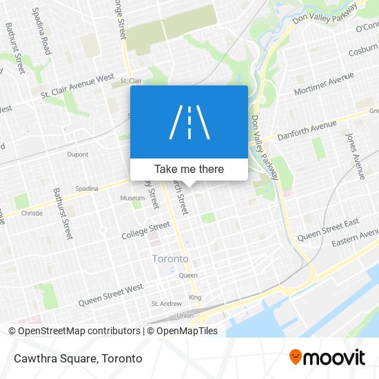 Cawthra Square map