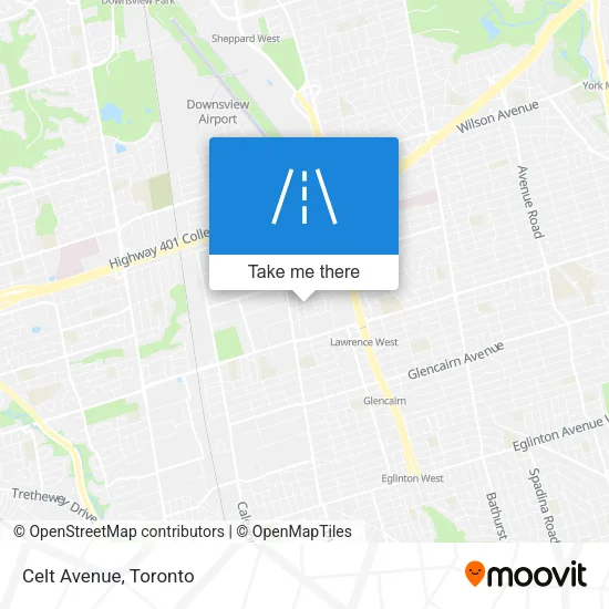 Celt Avenue map