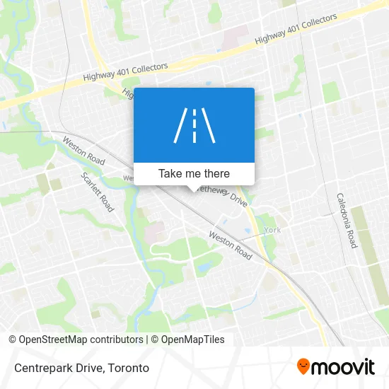 Centrepark Drive map