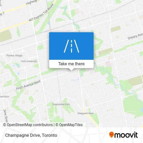 Champagne Drive map