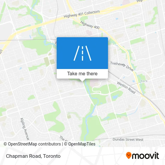 Chapman Road map