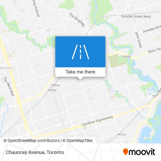 Chauncey Avenue map