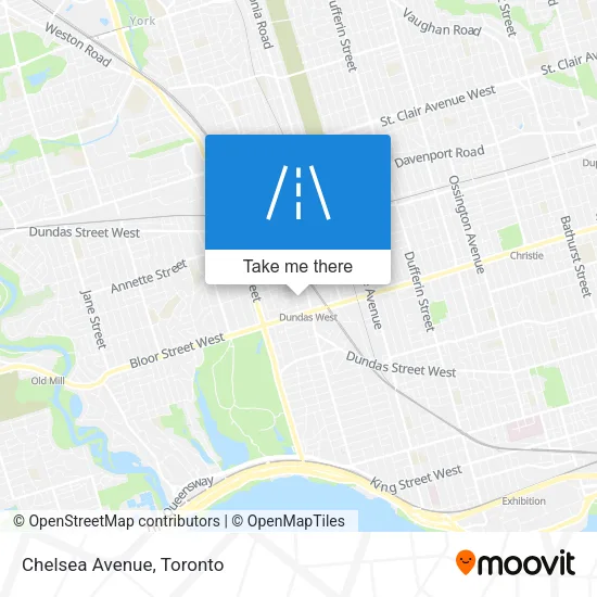 Chelsea Avenue map