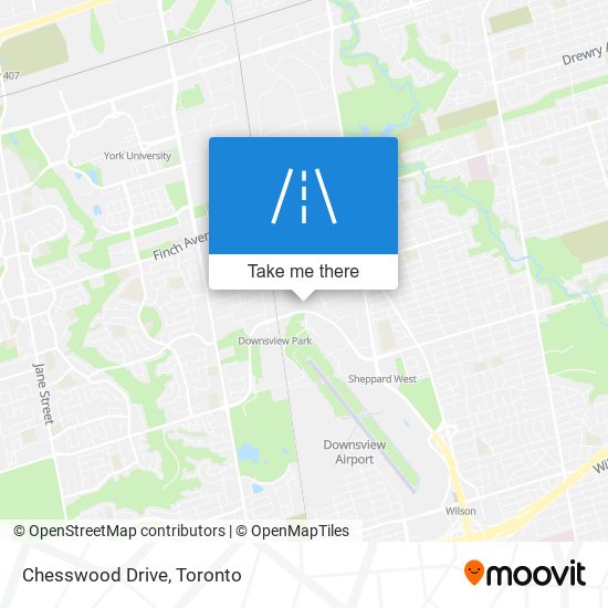 Chesswood Drive map
