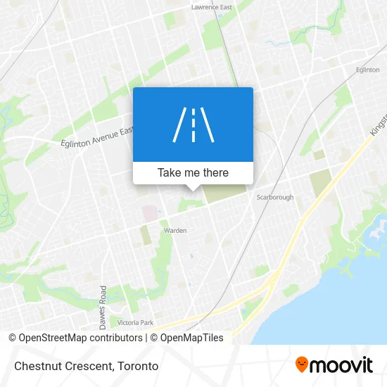 Chestnut Crescent map