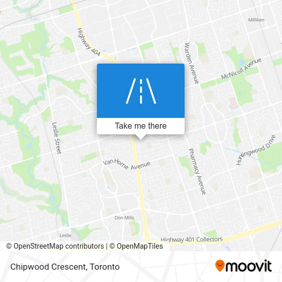 Chipwood Crescent map