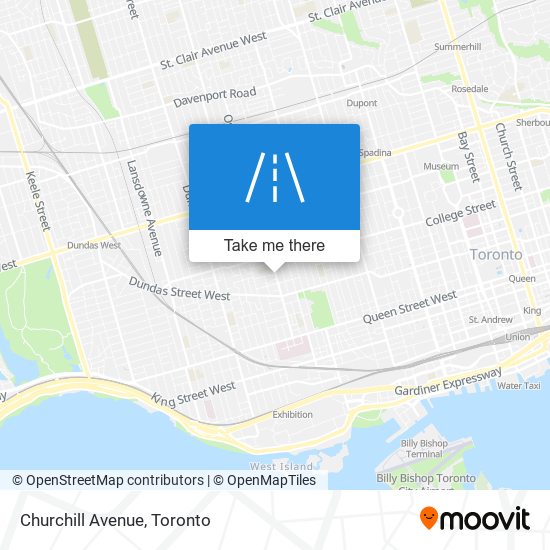 Churchill Avenue map