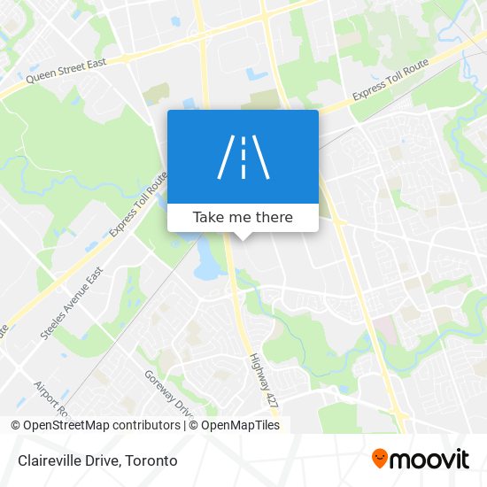 Claireville Drive map