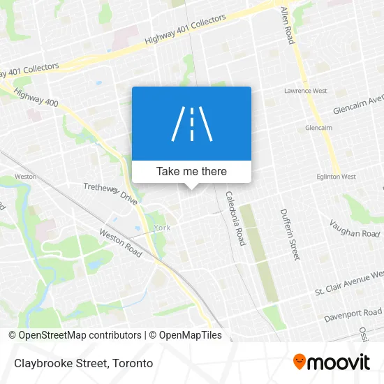 Claybrooke Street map