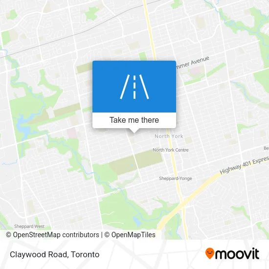 Claywood Road map