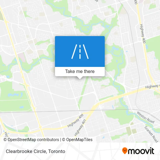 Clearbrooke Circle map