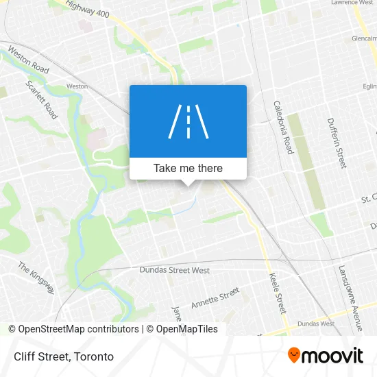 Cliff Street map