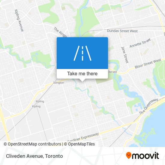 Cliveden Avenue map