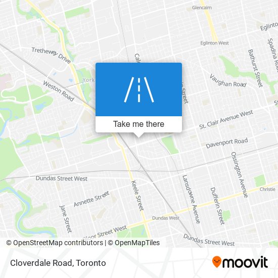 Cloverdale Road map