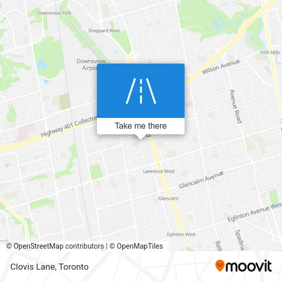 Clovis Lane map