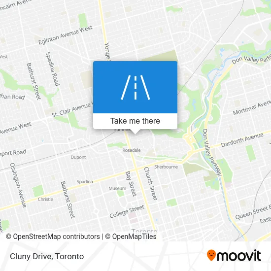Cluny Drive map
