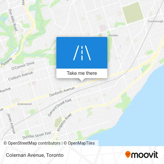 Coleman Avenue map
