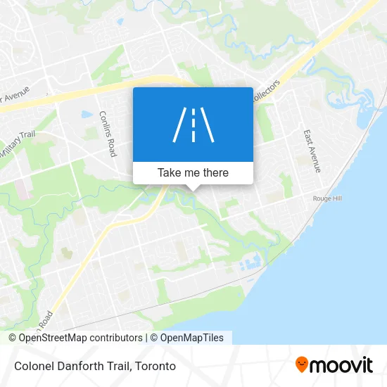 Colonel Danforth Trail map