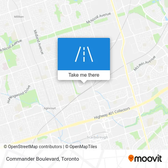 Commander Boulevard map