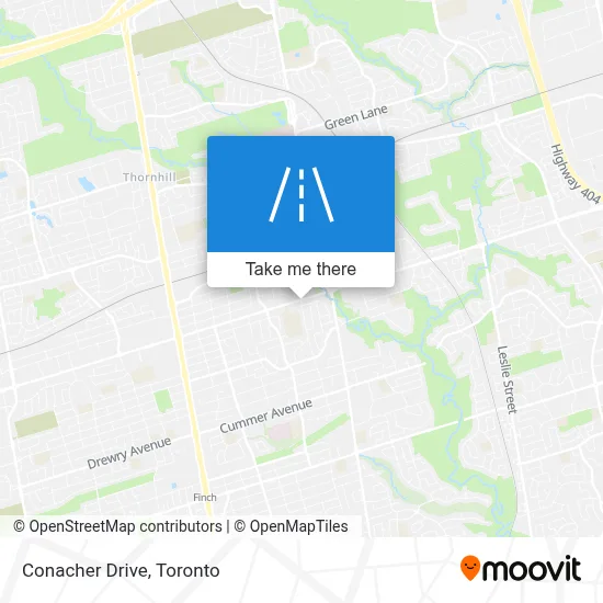 Conacher Drive map