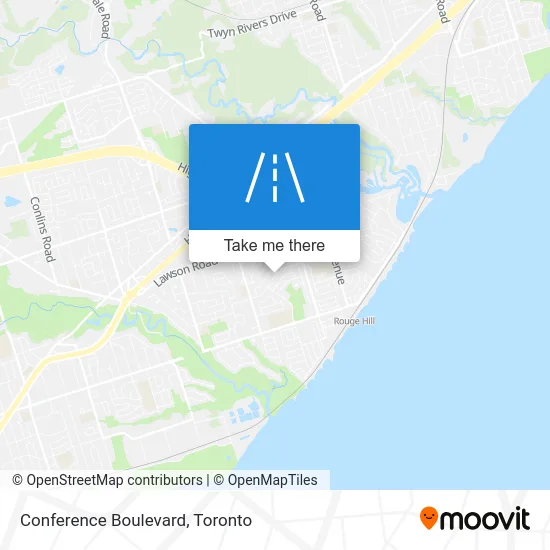 Conference Boulevard map