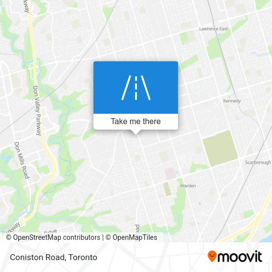 Coniston Road map